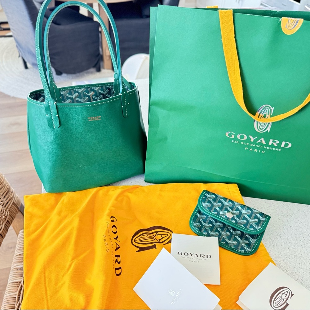 Goyard Anjou mini and wallet plus dust bag and shopping bag
